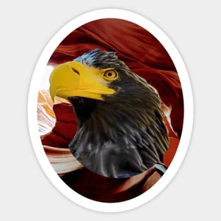 Eagle - the head of an eagle Sticker